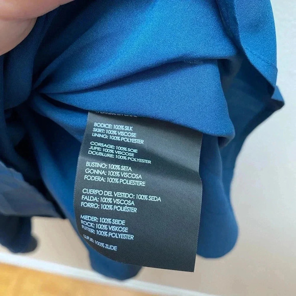 Club Monaco - Rokinsa Blue Silk Dress - Picture 8 of 10